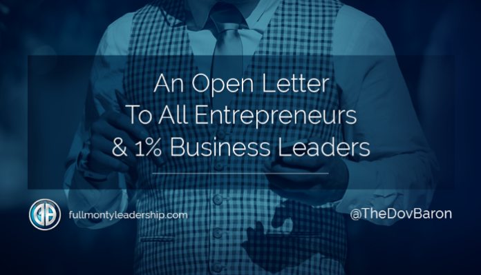 DovBaron_Letter1P Dov Baron, writes an open leader
