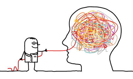 52763504 - doctor untangling a brain knot Wiring