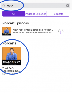 search leadx on iphone