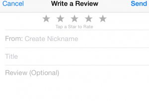 iphone podcast review window