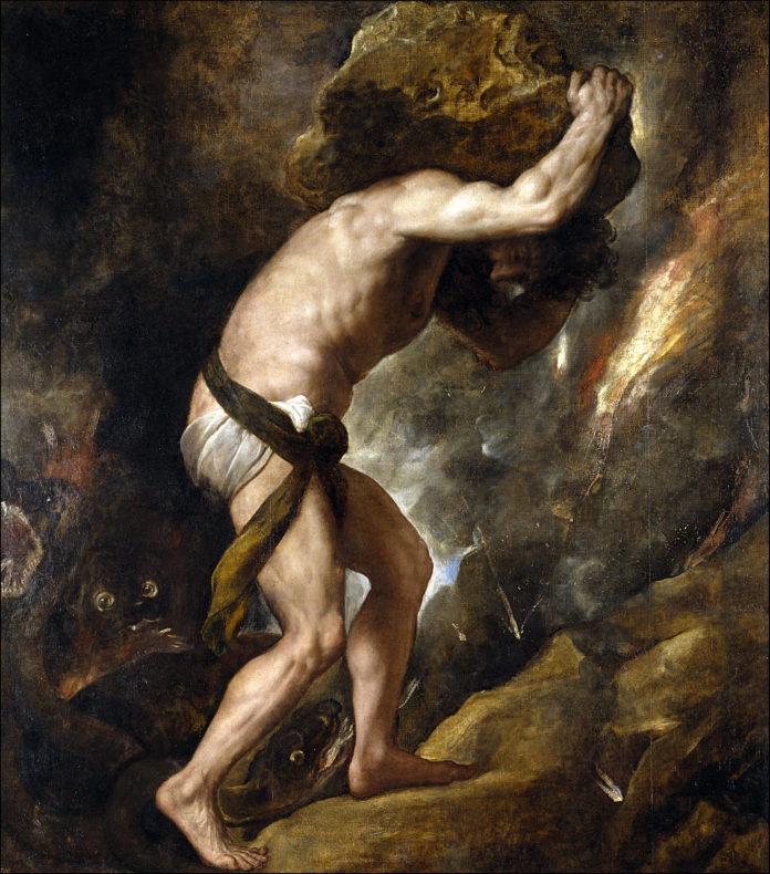 Sisyphus by Titian Carry Your Rock