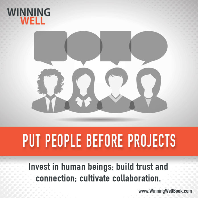 WW RELATIONSHIPS Put People First People Before Projects