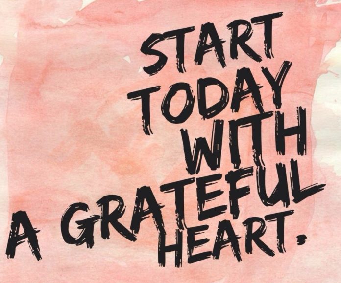 Be grateful