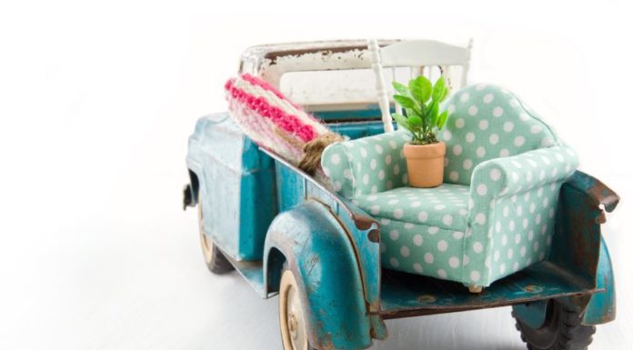vintage moving truck