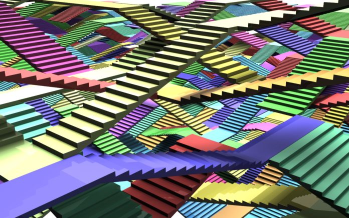 Background with Stairs