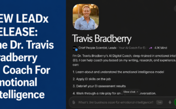 The Travis Bradberry AI Coach for EI is here.