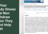 14-Year Study Shows That Men Withdraw When They Need Help Most